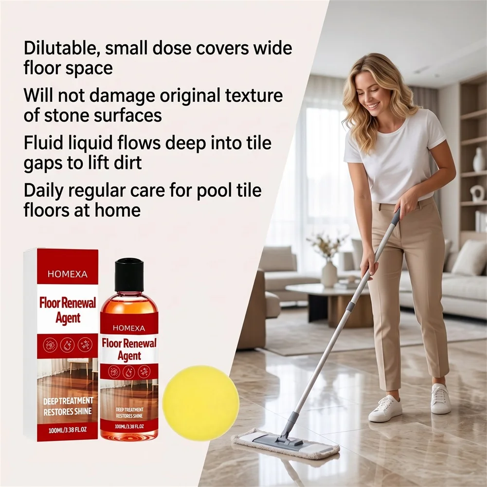 Professional Wood Restorer High Gloss Floor Polish Deep Cleaning For Grease Grime Greasy Kitchen Tile Surfaces Bathroom Floor