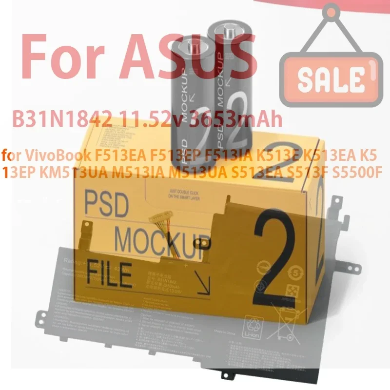 

B31N1842 Laptop Battery for ASUS VivoBook F513EA F513EP F513IA K513E K513EA K513EP KM513UA M513IA M513UA S513EA S513F S5500F