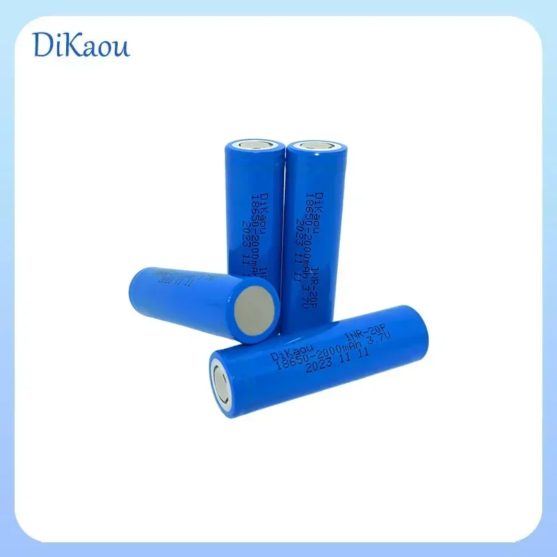 1-10pcs 18650 Battery 2000mAh 3.7V True Capacity Rechargeable Lithium-ion Battery Suitable for Bright Flashlight Electronic Toys