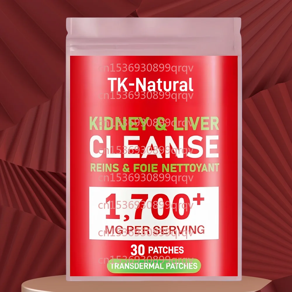 30 Patches Kidney Cleanse Detox & Repair Transdermal Patches with Milk Thistle - Liver, Urinary Tract & Bladder Support