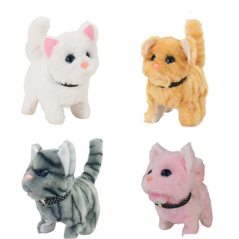 Pet Robot Kitten Natural Moving Purring Doll That Encourages Early Learning Skills