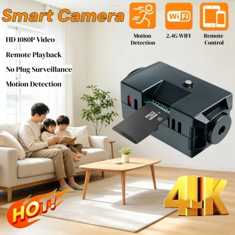 HD Mini Camera Night Vision Lightweight Portable Premium Cams Motion Detection Wireless Surveillance Camera Home Safety Security