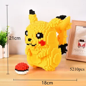 Pokémon Pikachu Diamond Micro Building Blocks Modell, Anime -Figuren, Mini -Ziegel, schwierige Dekompressionsspielzeuge, vorhanden, 5210pcs 6 Hauptverkäufe Bollycao - №2
