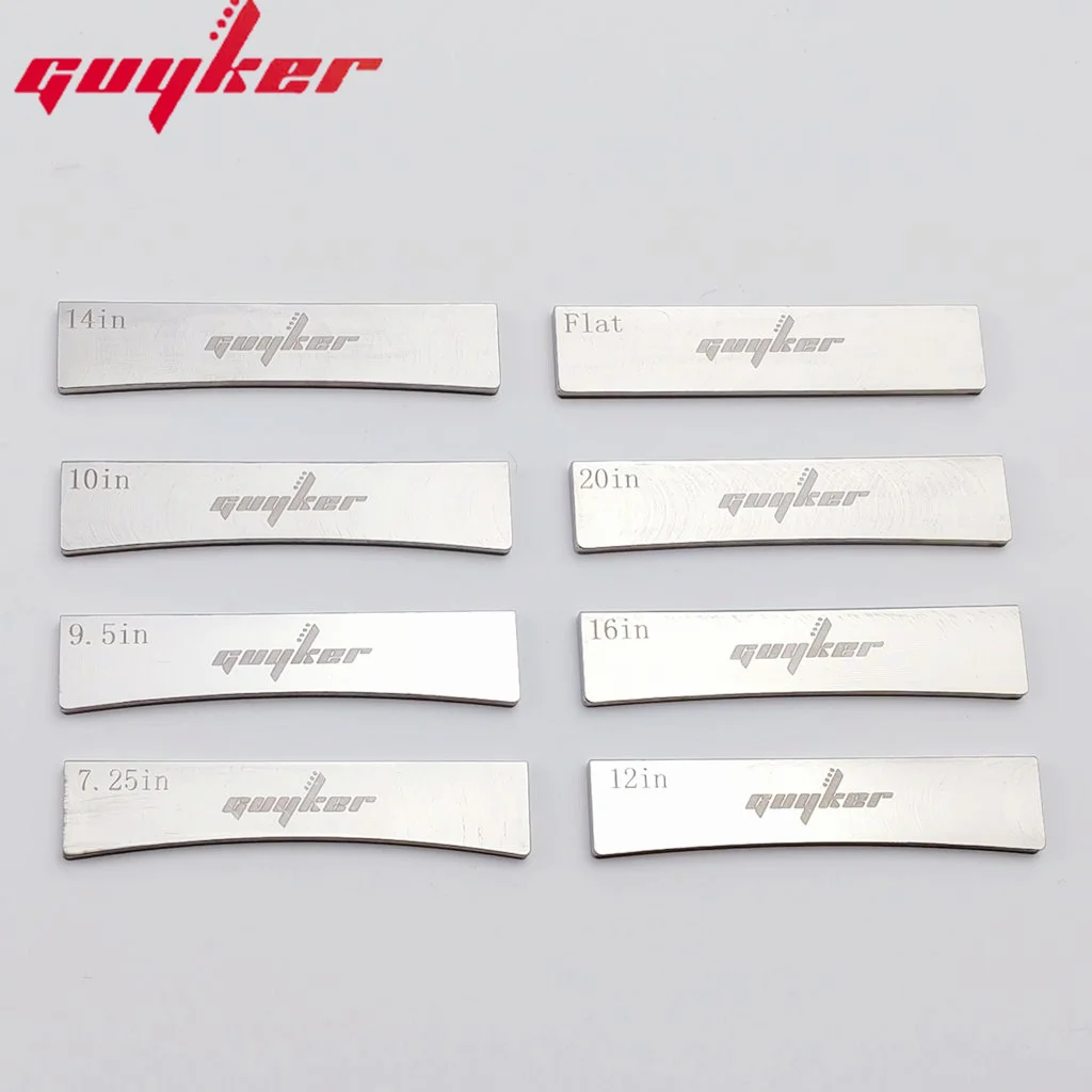 8 Size Guitar Radius Metal 304 stainless steel Machine pressure Fingerboard Fret Press Insert Guitar DIY Tools Guitar Accessorie