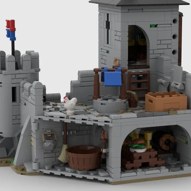 Medieval Fortress Model Moc Building Bricks Small Medieval Castle Technology Modular Blocks Gift Christmas Toy DIY Sets Assembly