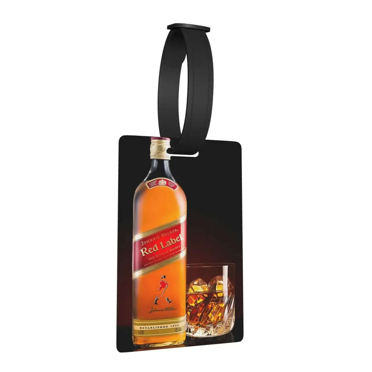 

Johnnie Walker Whiskey Luggage Tags Suitcase Accessories Travel Portable Baggage Boarding Tag Label Holder ID Name Address