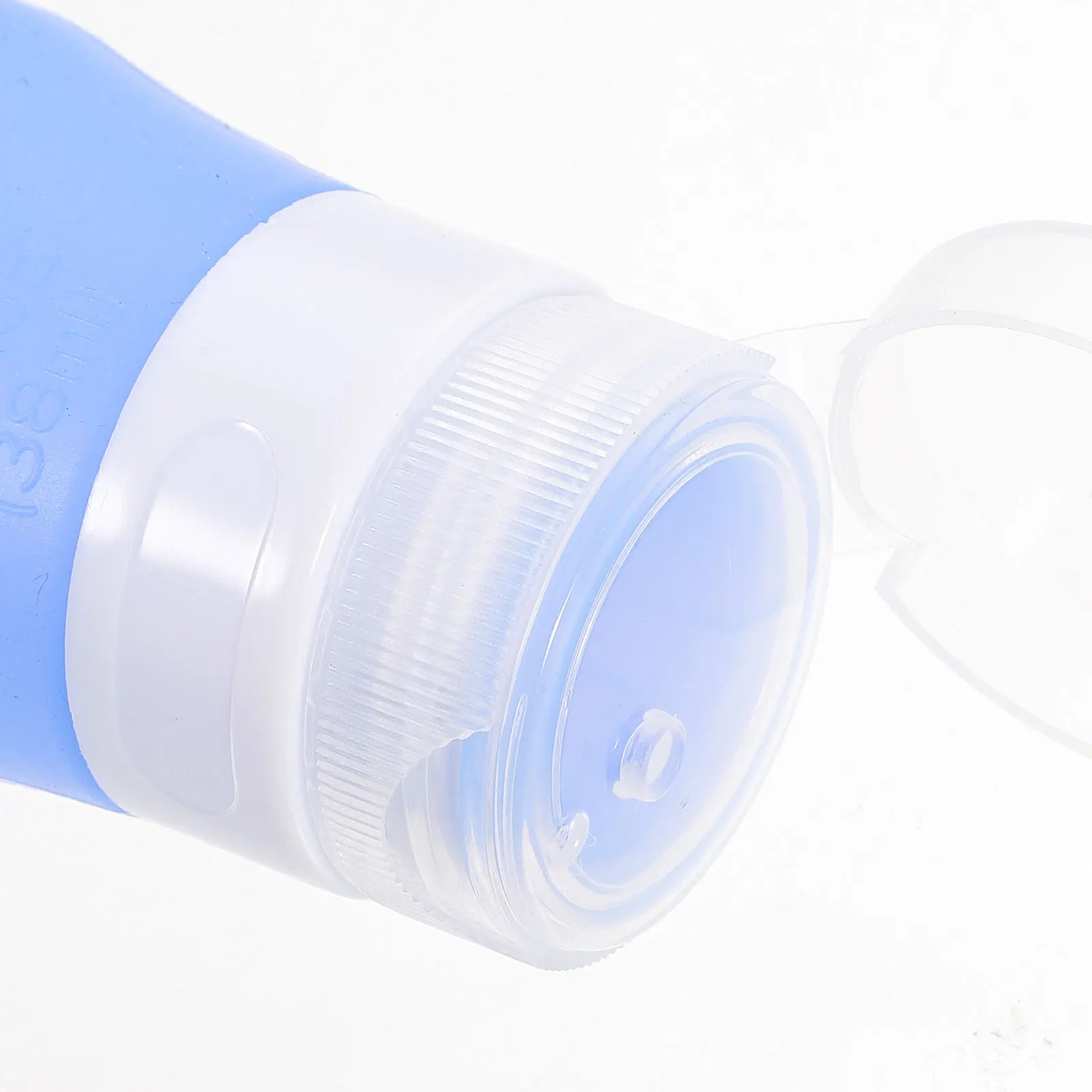 

4Pcs Silicone Dispense Bottles Small Lotion Travel Bottle Set 37ml Leakproof Transparent Plastic Container for Shampoo