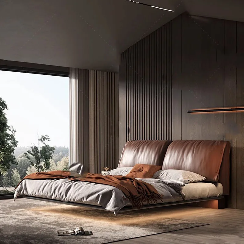 Safe Leather Massage Bed Double Queen Baby Modern Single Massage Bed Floor Massage Human Dog Letto Matrimoniale Unique Furniture