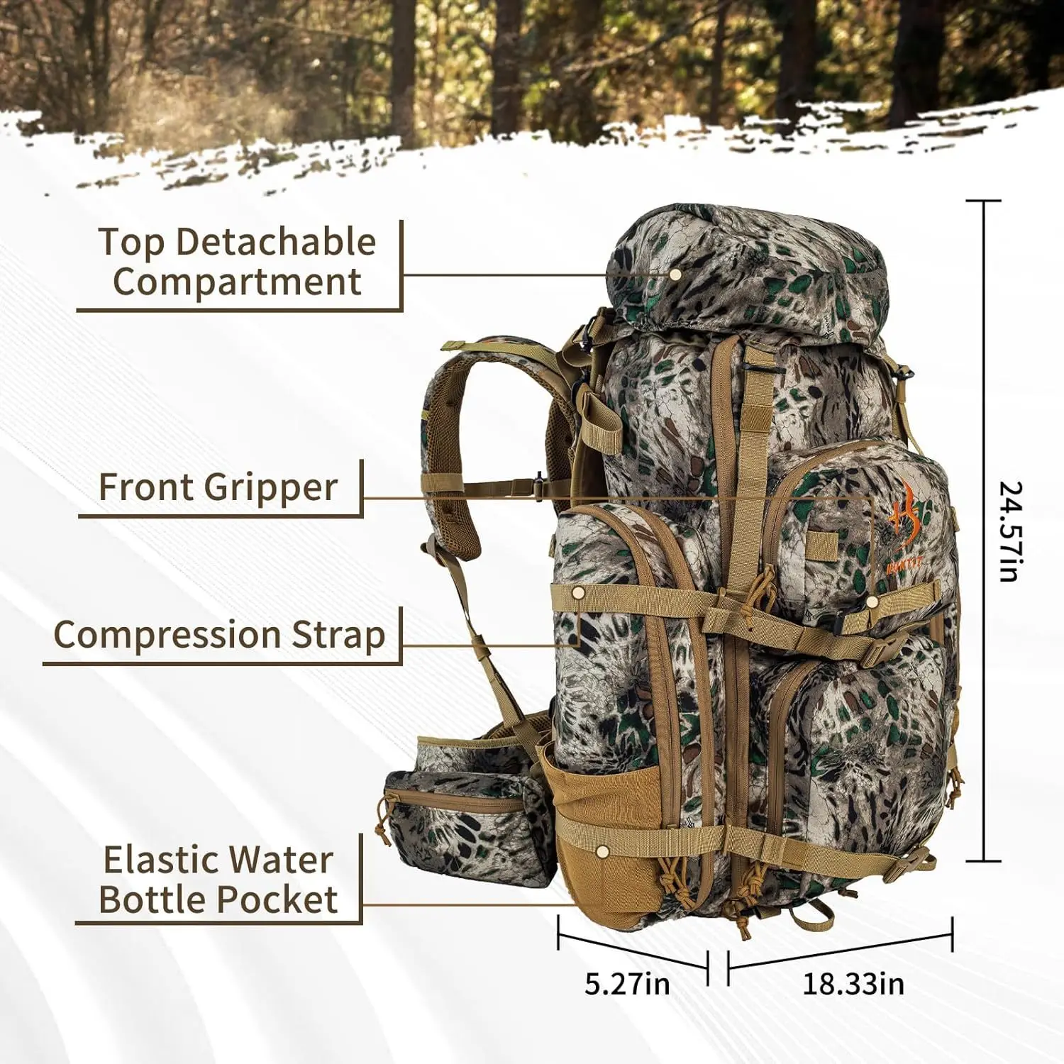 

Hunting Bag Multi-Functional Combo Pack Military Fan Large Capacity 3D Tactical Backpack Hiking Camping