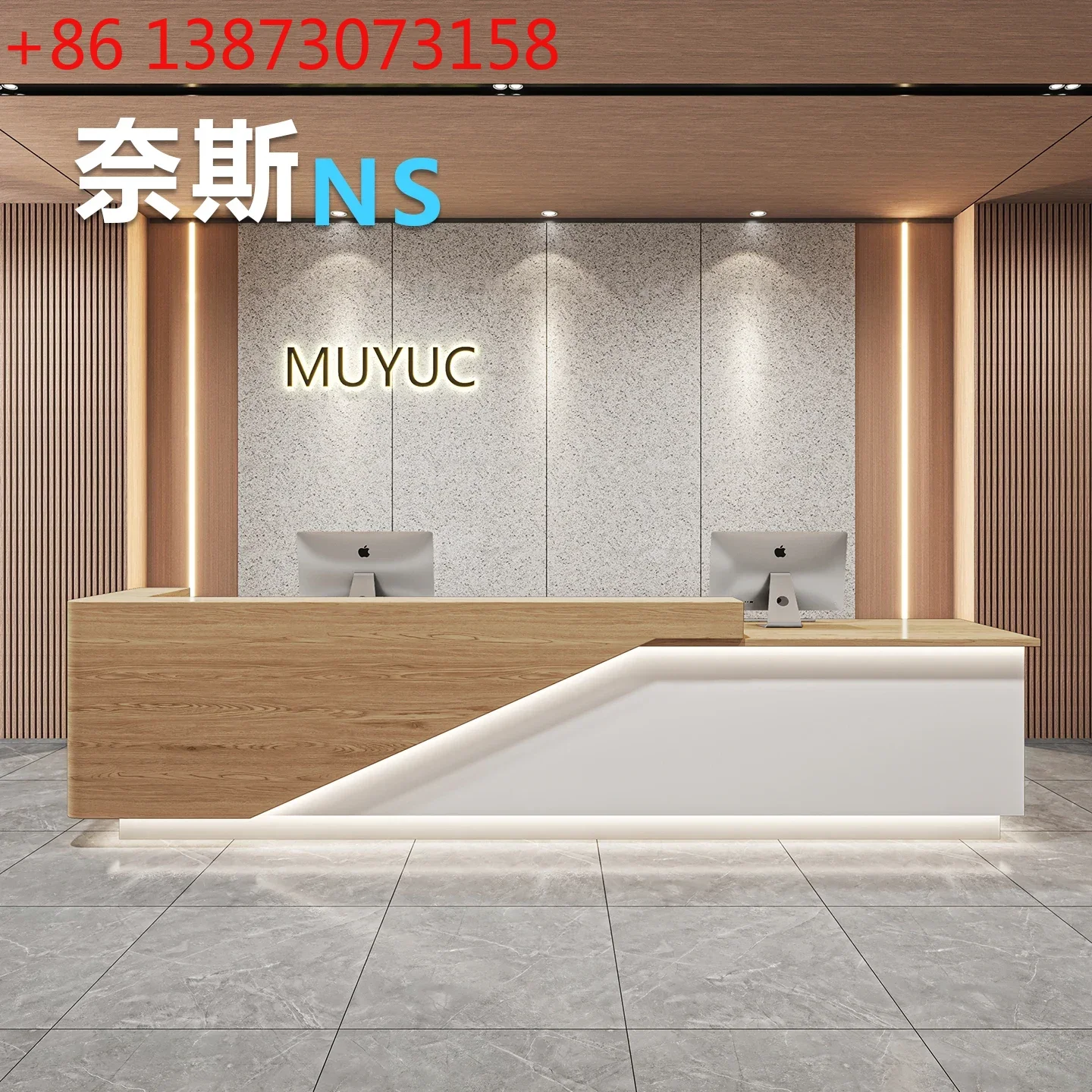 

Company front desk beauty salon checkout page reception desk counter high-end customization9344