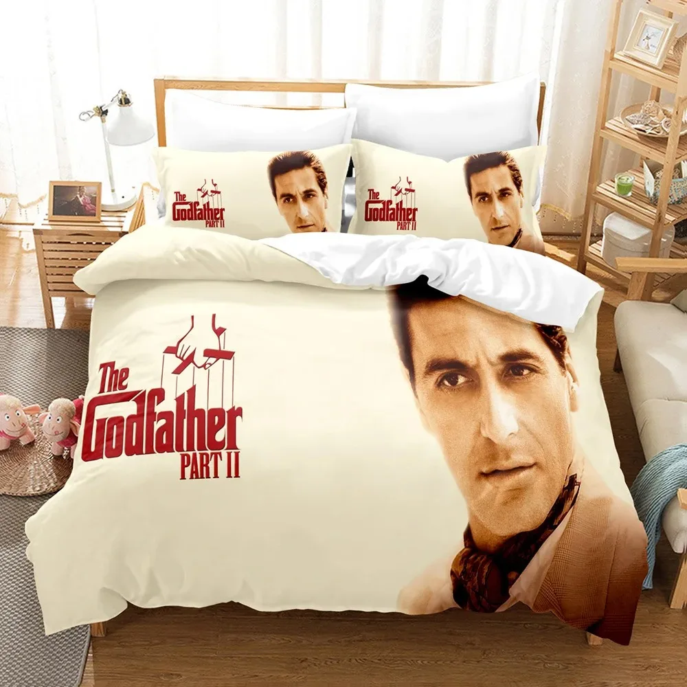 

Godfather Bedding Set Single Twin Full Queen King Size Gangster boss Bed Set Aldult Kid Bedroom Duvetcover Sets 3D Print 011