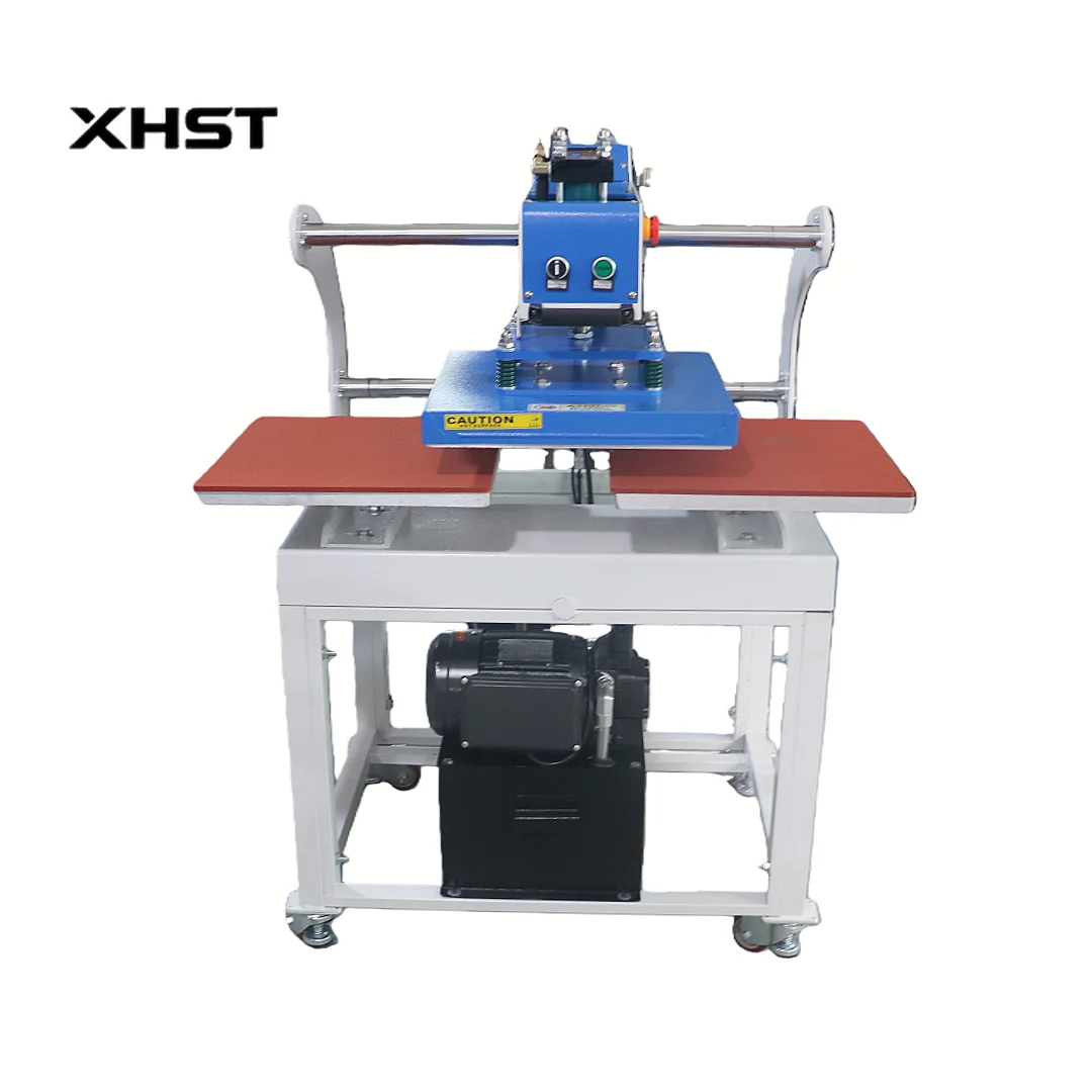 

New Automatic Oil Pressure Sliding Double Station Heat Press Machine 40*40 Cm / 50*50cm / 60*60cm Heat Transfer Printing Machine