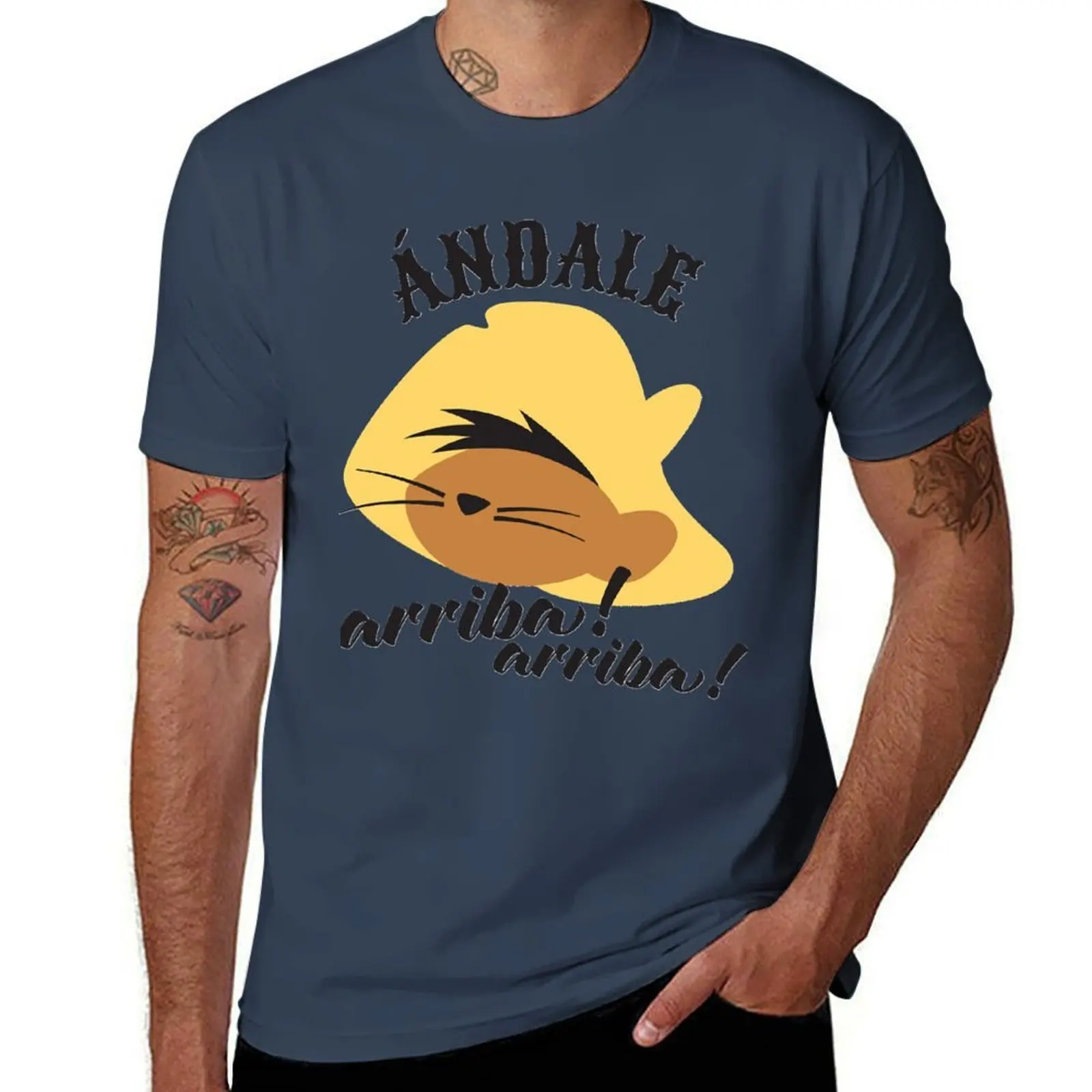 

Speedy Gonzalez Andale T-Shirt Plus Size Simple Casual Top