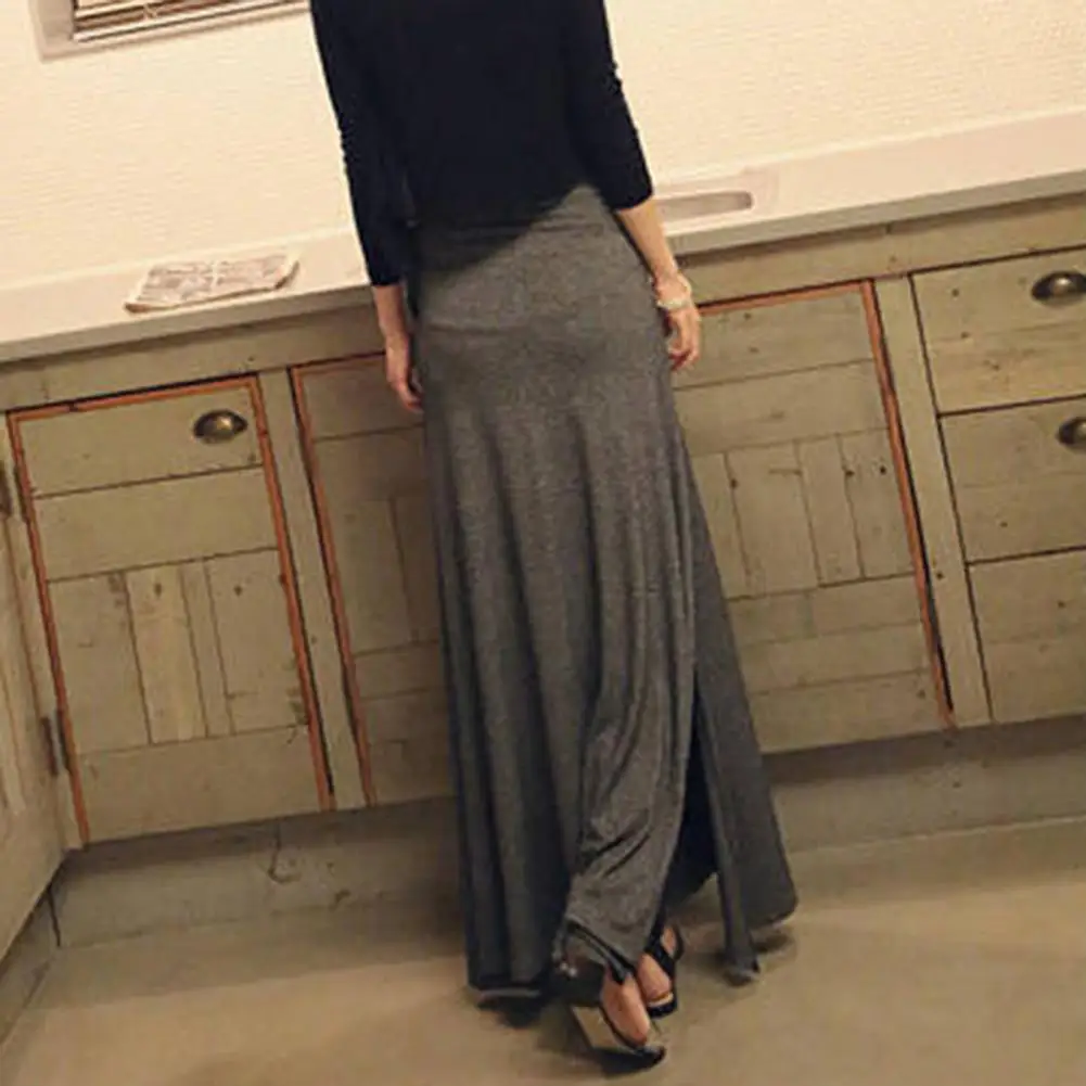 المرأة الصيف أنيقة مثير عالية الخصر سبليت تنورة صغيرة خمر سستة تنورة شارع العليا طويلة بلون ألف خط تنورة