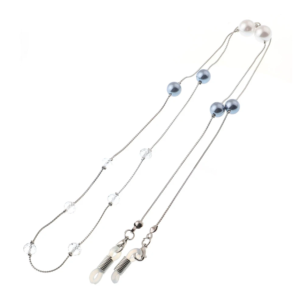 

Pearl Glasses Chain Eyeglass Holder Necklace Anti-Slip Plated Strap Travel Sport Banquet Pearl Lanyard Designer Glass Chain