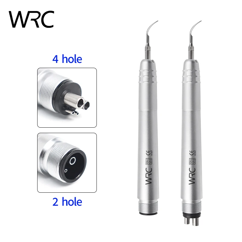 Dental Ultrasonic Air Scaler With 3 Tips Teeth Cleaning 2/4 Holes Handpiece Dental Teeth Whitening Cleaner Dentist Lab Clinic