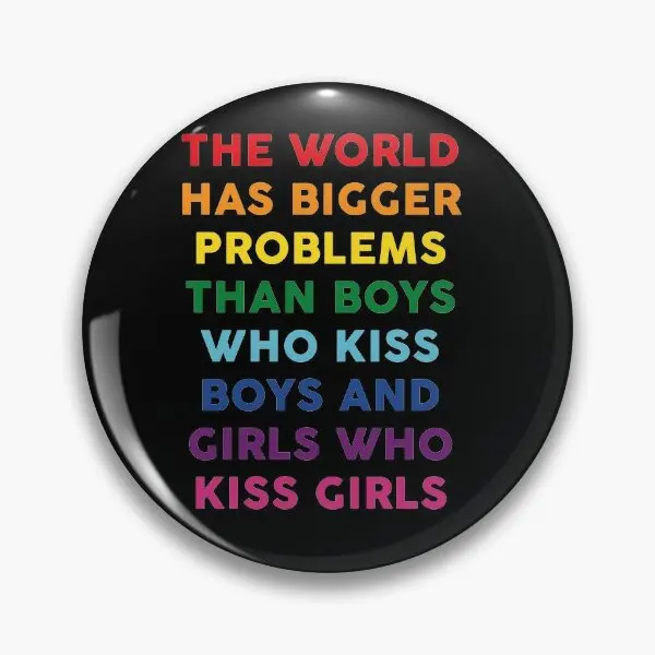 The World Has Bigger Problems  Soft Button Pin Brooch Lapel Pin Cartoon Creative Clothes Fashion Funny Lover Women Jewelry Badge