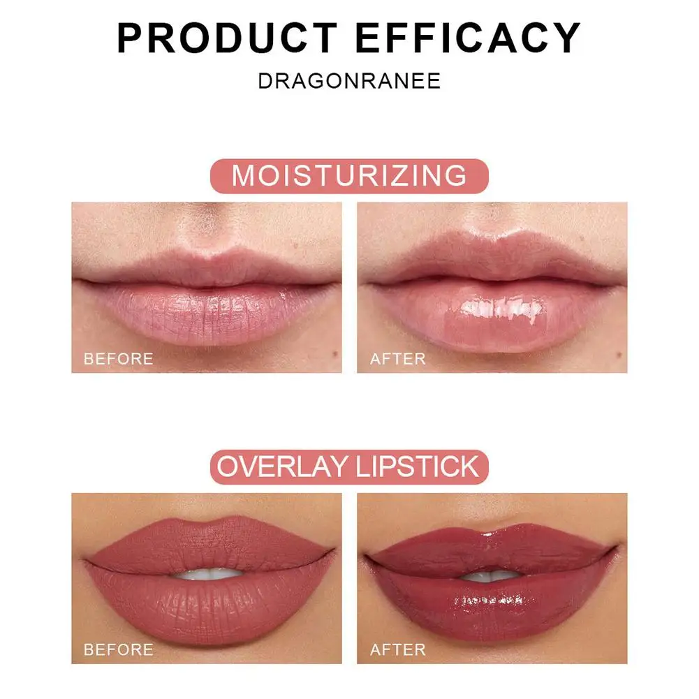 6 قطعة/المجموعة الشفاه النفط الأسطوانة لمعان ترطيب مغذي الشفاه بلسم شفاف عديم اللون الفاكهة الأفوكادو العناية بالشفاه #4