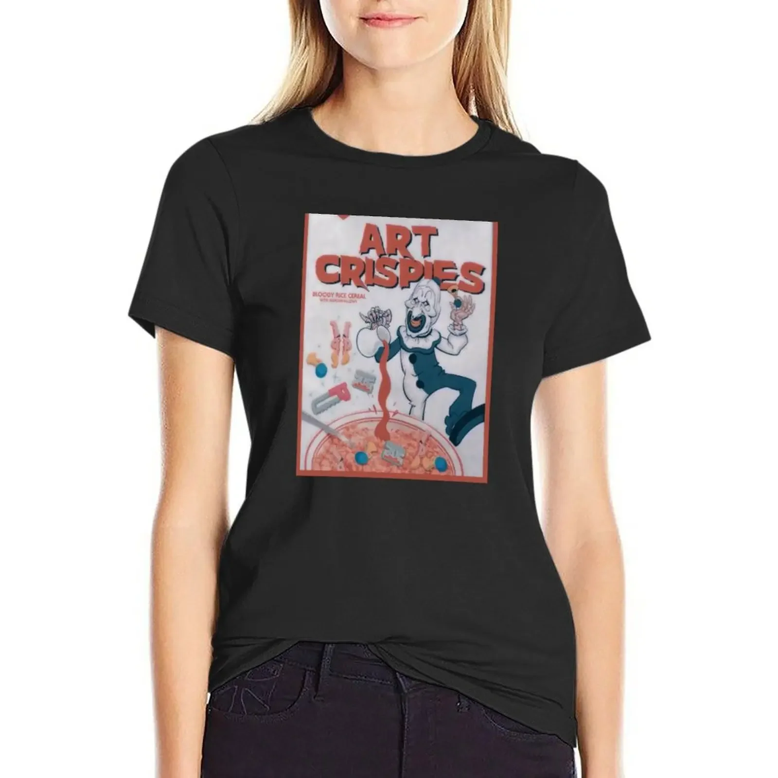 

Art Crispies T-Shirt plus sizes customs design your own Aesthetic clothing funny plain t shirts for Women