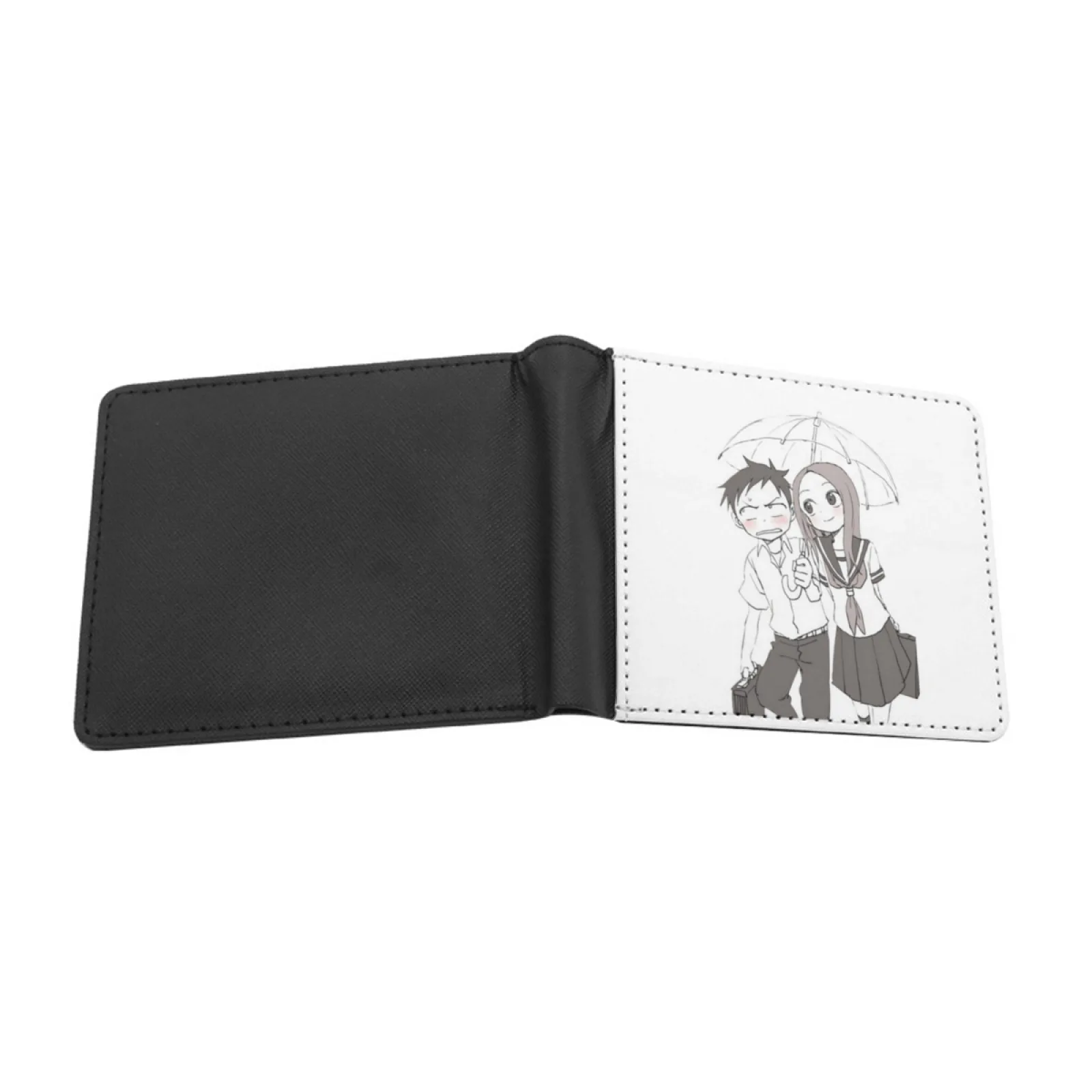 Nishikata Short Men's Wallets Credit Card Holder Retro Wallet Male Pu Leather Wallet Nishikata Karakai Jouzu No Takagi San