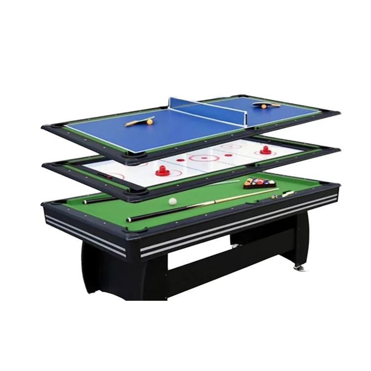 

Three-in-one Multi-functional Game Table, Using Medium-density Fiberboard Cushioning Material, for Entertainment and Games