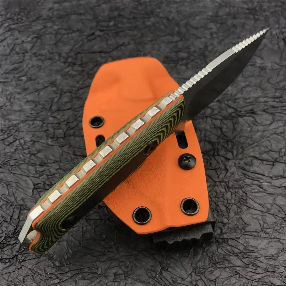 Outdoor EDC BM 15017 Hidden Canyon Hunter Fixed Blade Knife Drop Point Blade G10 Handle Hunting hiking Knife with K Sheath