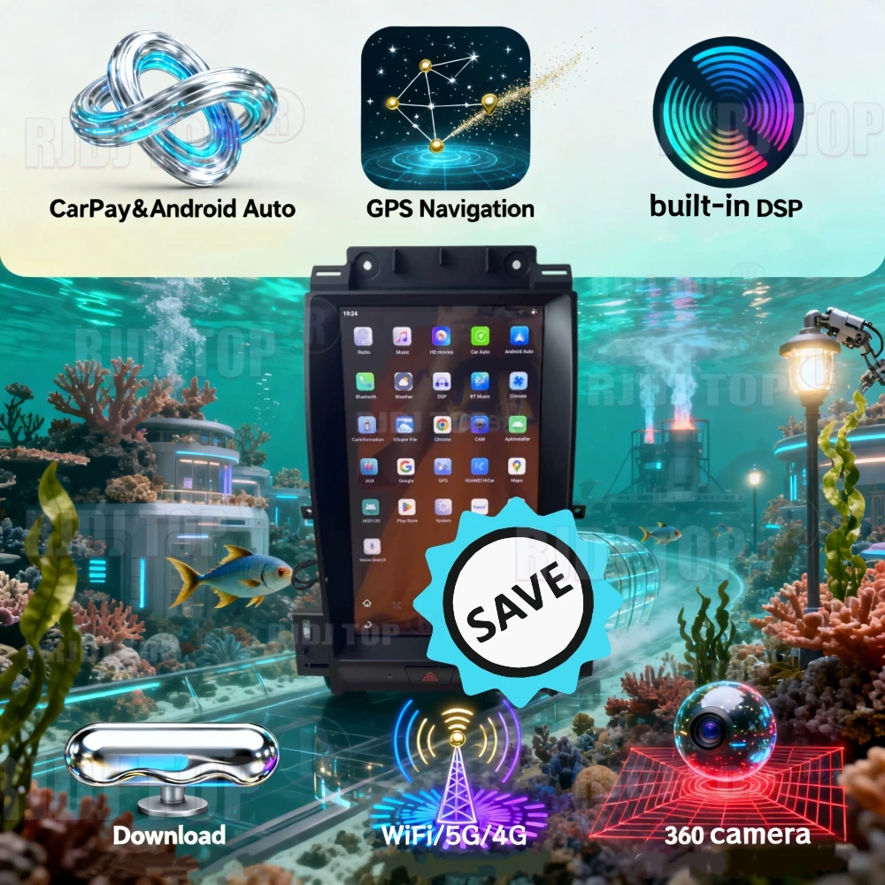 

For Ford Taurus 2011-2016 Wireless Carplay Android Auto Car Radio Car GPS Navigation Auto Multimedia Player Head Unit Media DSP