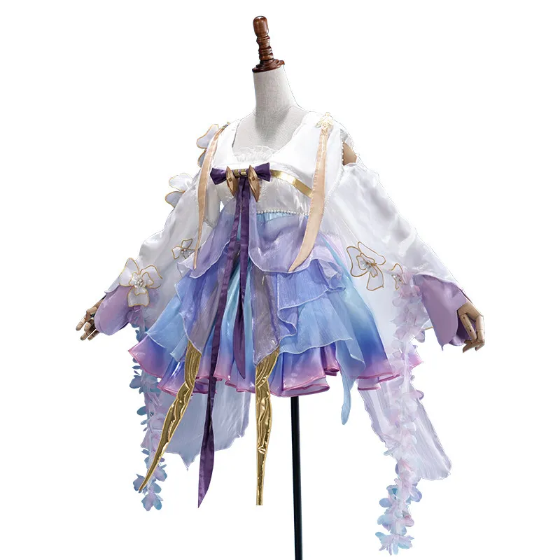 aBc01 Cosplay Honor Of Kings Duo Liya Costume Doria Mermaid Fancy Dress Accessories Halloween Carnival Theme Party Dress Up view 6