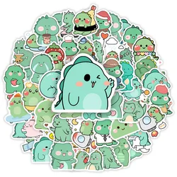 Cartoon Green Dinosaur Stickers Fun DIY Kids Toy Gift Decal for Laptop Phone Scrapbook Luggage Bottles Decorative Waterproof