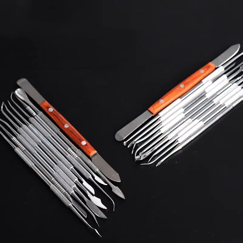 

1pc Dental Wax Carver Plaster Spatula Knife Stainless Steel Versatile Wax Scoop Carving Tool Resin Composite Filling Instrument