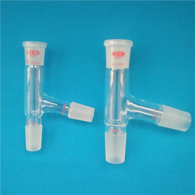 Glass Instrument Distillation Head 75 DegreesKirschner Fractionation Head Joint Standard Plug