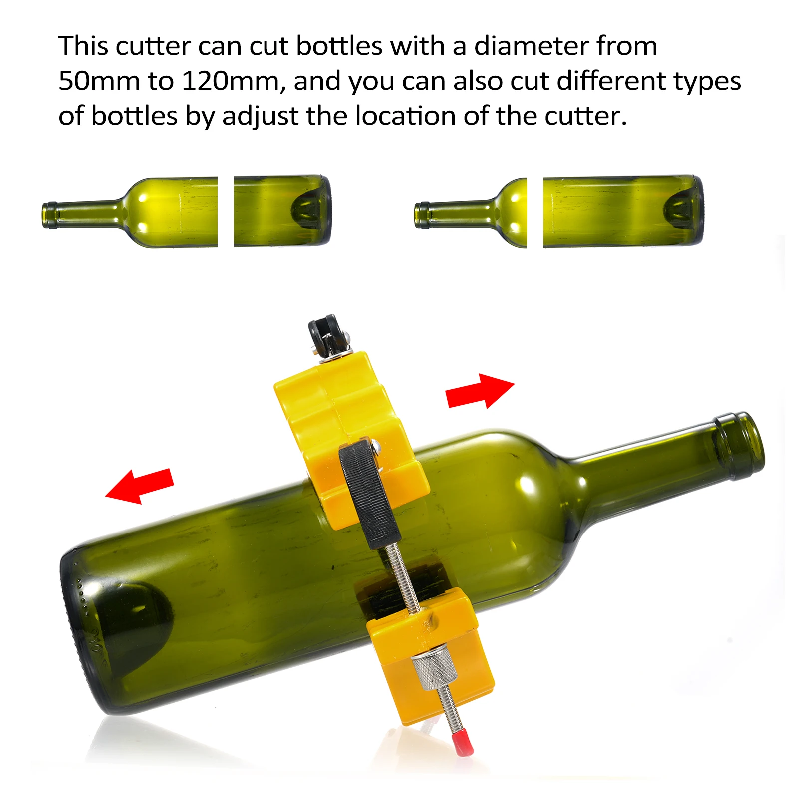 3-12mm/3-10mm Glass Bottle Cutter DIY Tools Wine Beer Cutter Wine Beer Champagne Jar Sculpture Glass Tube Cutting Machine