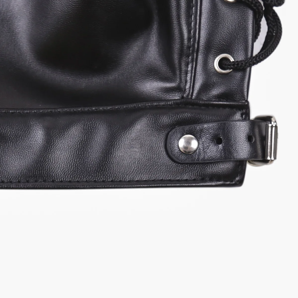 Costumes de jeu de rôle pour adultes, couvre-tête pour femmes unisexes, masque facial de Cosplay pour Halloween, masques complets Sexy en cuir PU avec cordon de serrage