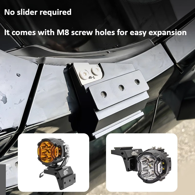 For Haval New H5 Car A Pillar Led Spotlight Bracket Front Engine Hood Quick Release Off-road Dual Guide Rail Expansion Stand