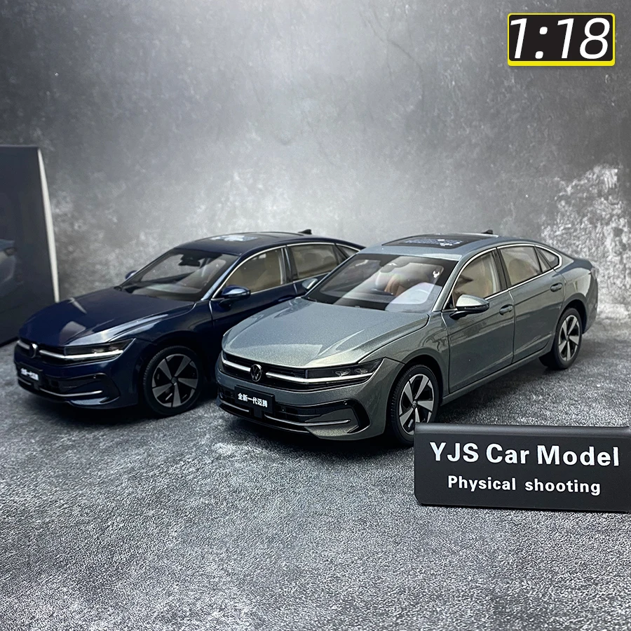 2024 Volkswagen Magotan B9 car model 1/18 scale New Metal Blue gray Black static display holiday gift collection