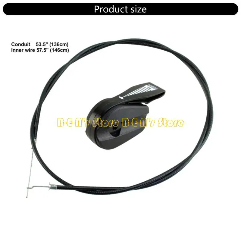 Y1ad Universell Handschuhe Rasenmäher Garten Rasenmäher Mähle Hebel -Drosselklappenschalter mit 65 Kabel