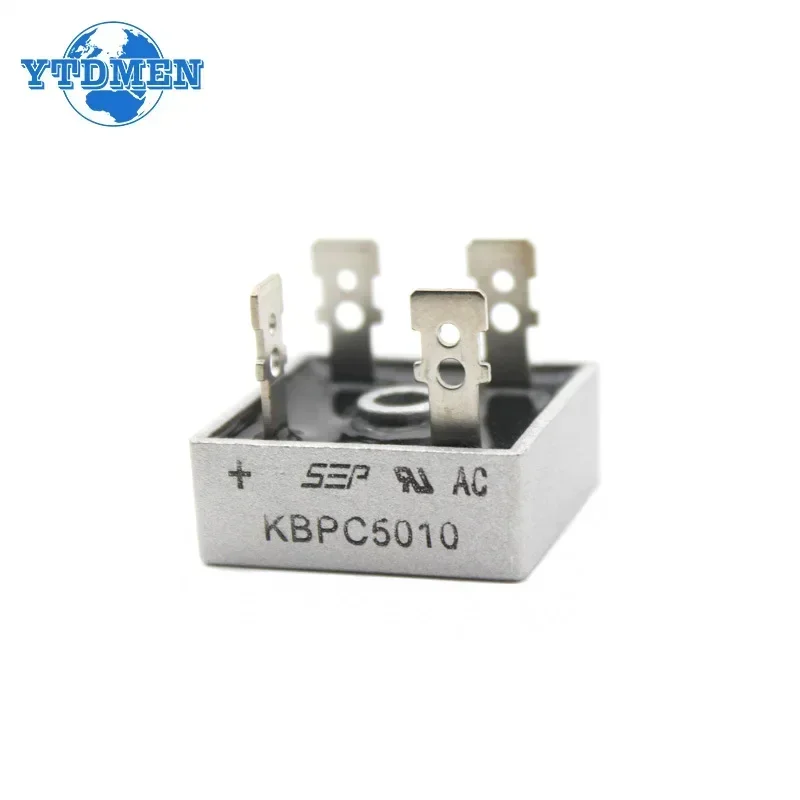 1/2/5pcs Bridge Rectifiers KBPC5010 50A 1000V Diode Bridge Rectifier Electronics Kit