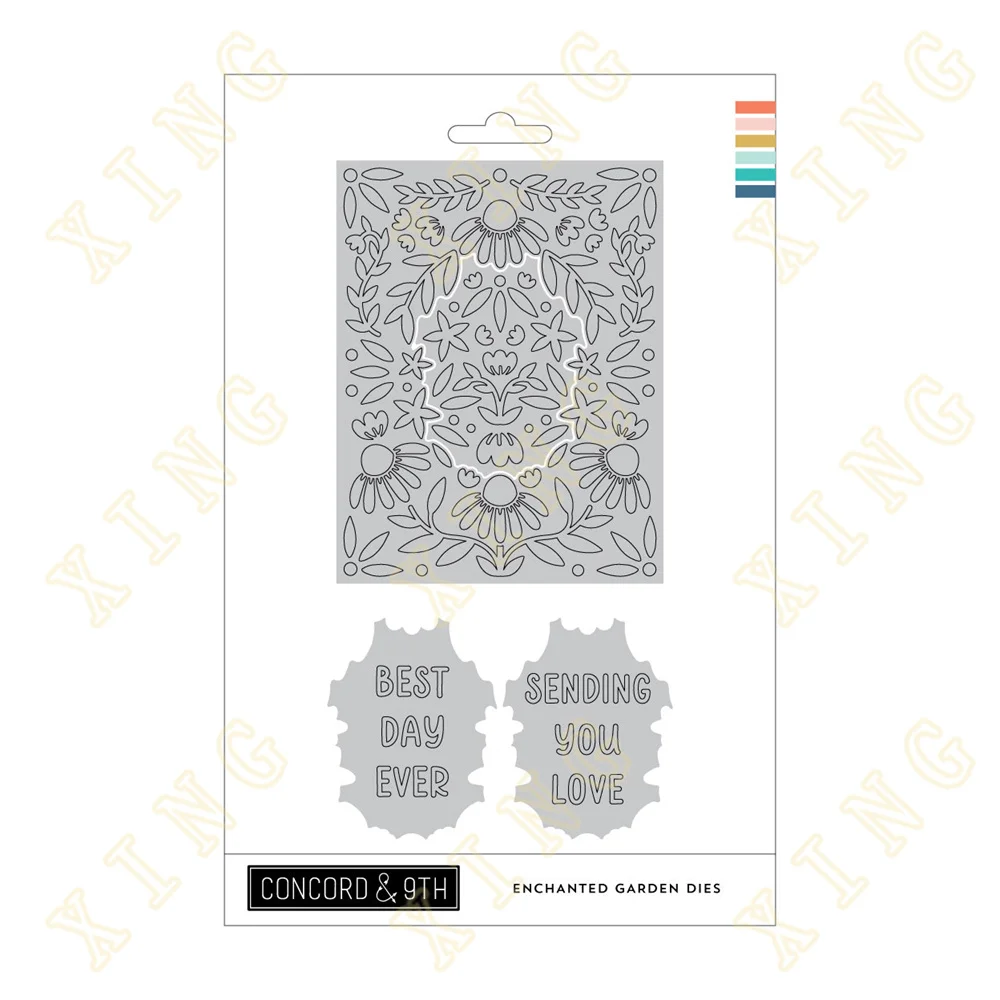 Enchanted Garden Dies Metal Cutting Die Scrapbook Embossed Paper Card Album Craft Template Cut Die Stencils New for 2024