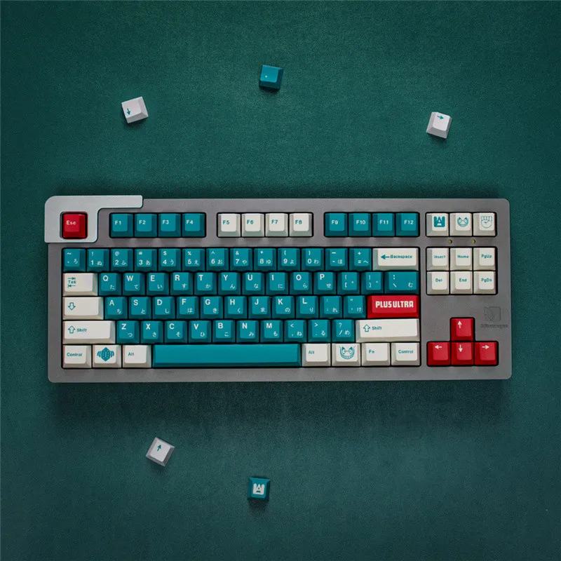 Imagem -05 - Gmk Deku Grande Conjunto Cherry Profile Pbt Keycap Dye-sub Japonês Personalizado Personalidade Keycaps para Teclado Mecânico 61 64 68 84 98