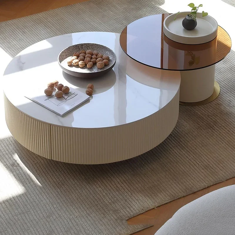

Italian Luxury Retro Tv Cabinet Living Room Simplicity Tv Stands Tea Table Combination Moveis Para Sala Pra Tv Home Furniture