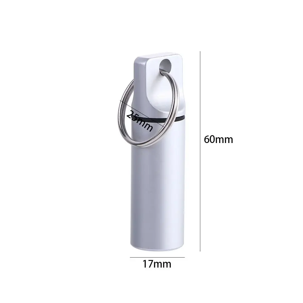 Waterproof Metal Medicine Organizers Multifunctional Aluminum Earplugs Box High Quality Pill Storage Case Keychain