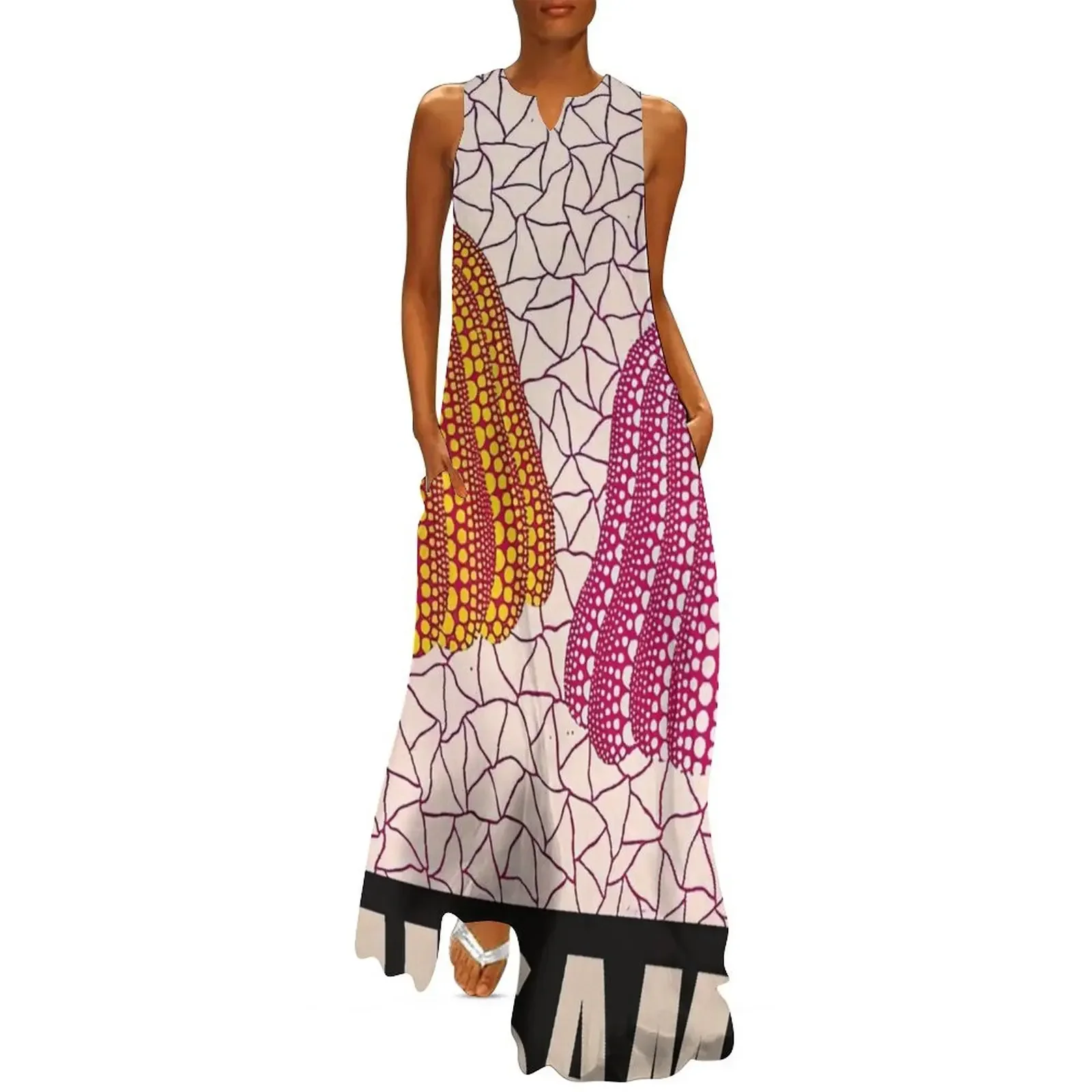 

Yayoi Kusama - Two Pumpkin Long Dress dress for women Womens dresses summer dress daily