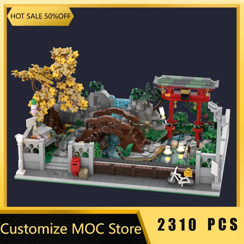 

Hot 2310 PCS MOC Torii Gate Gardens Modular Model Building Blocks Sets Education DIY Assembly Bricks Toys Kids Christmas Gifts