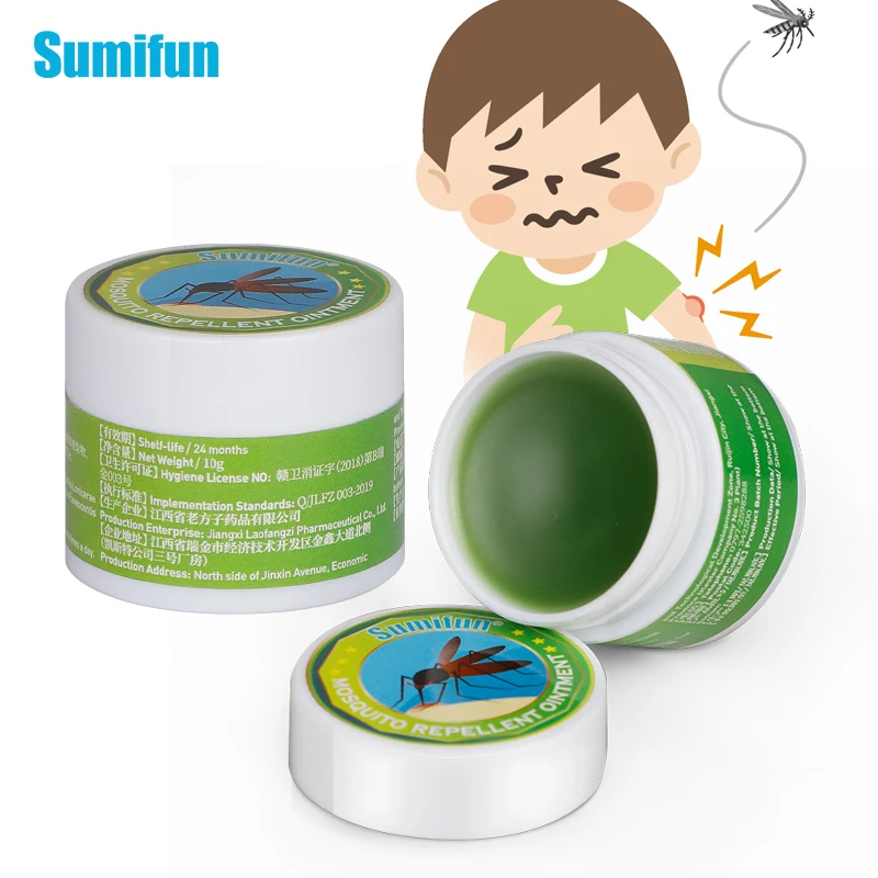 

Sumifun 10g Green Grass Cream Mosquito Repellent Cream for Dizziness Headache Pain Relief Mosquito Itching Grass Refresh Oil