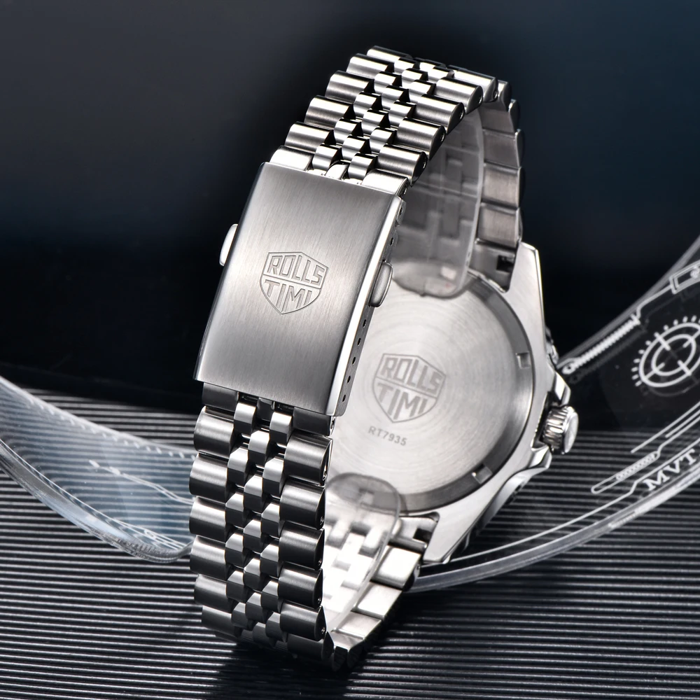 Men's watches 2025 new luxury mechanical watches men's Rollstimi Sapphire Glass NH34 movement waterproof luminous men's watches