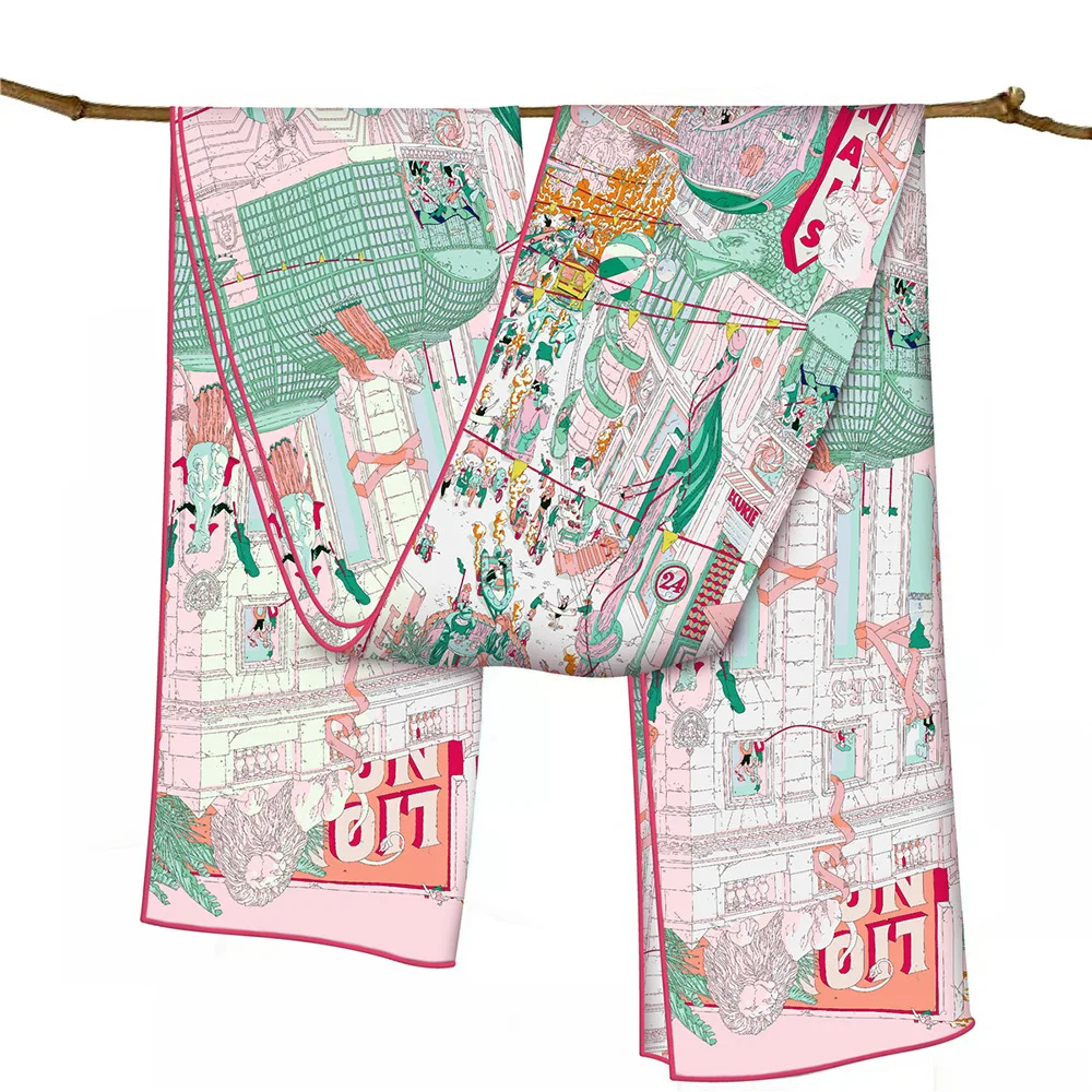 

Luxury Designer Twill Scarf 150CM 40CM Long Shawls Woman Scarves for Neck Hair Accessories Bag Belt Decoration Christmas Gift