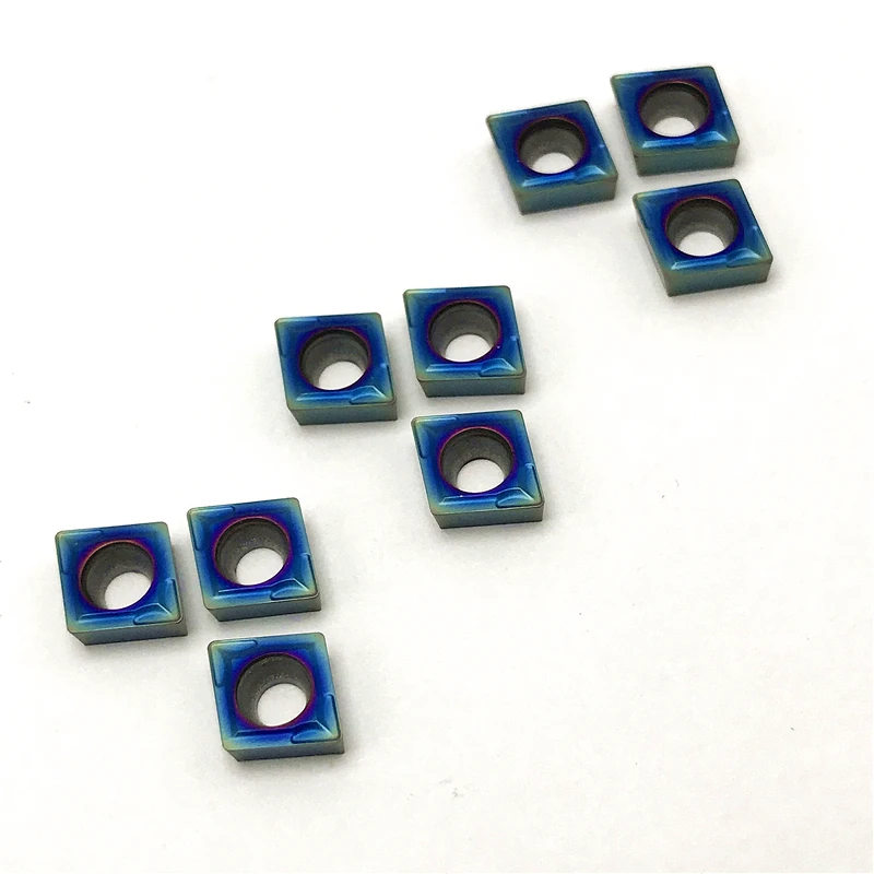 CCMT 060204   CCMT 060208   เม็ดมีดคาร์ไบด์ CNC เครื่องมือกลึงภายใน เครื่องมือกลึงแปรรูปเหล็ก การตัดเคลือบนาโน