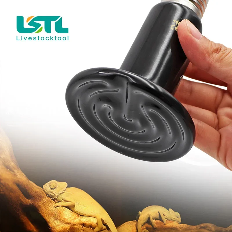 

2 Pcs Pet Reptile Heating Bulb Infrared Ceramic Emitter Heat Lamps Pet Brooder Reptile Lamp 220V-240V