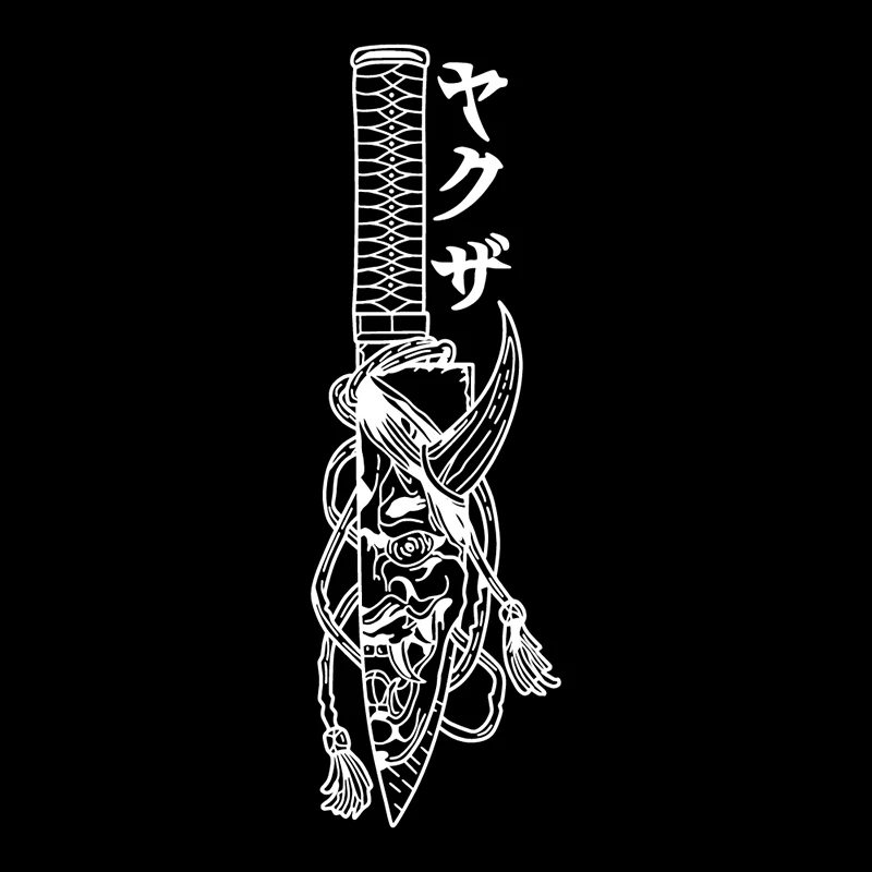 Pegatina JDM para coche, decoración de máscara Hannya, parabrisas trasero, pegatinas de Anime japonés, calcomanías de vinilo impermeables externas