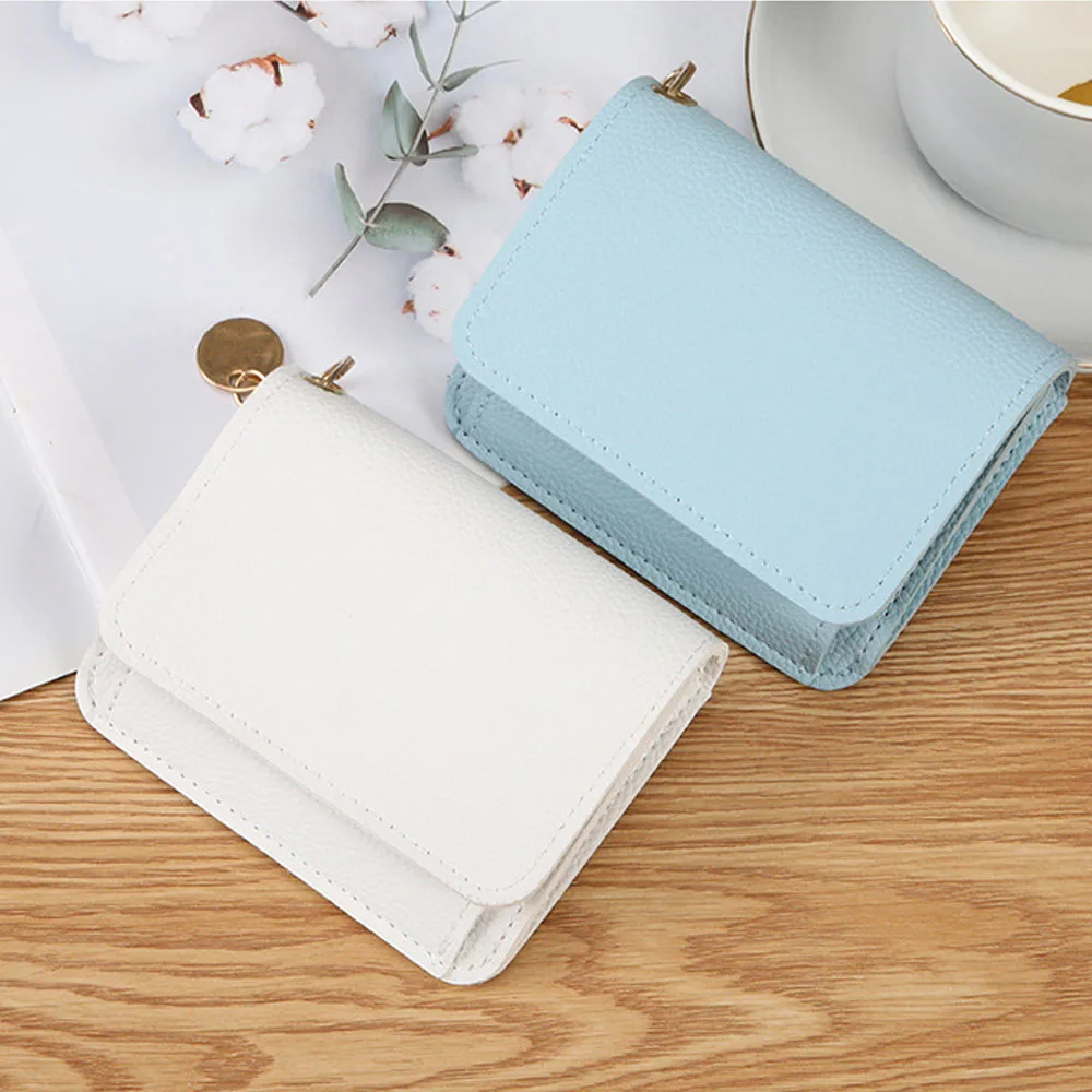 Simple Thin Card Holder Fashion Ladies Card Holder Coin Purse Wallet Fashion Small Card Holder Multifunctional Short Wallet
